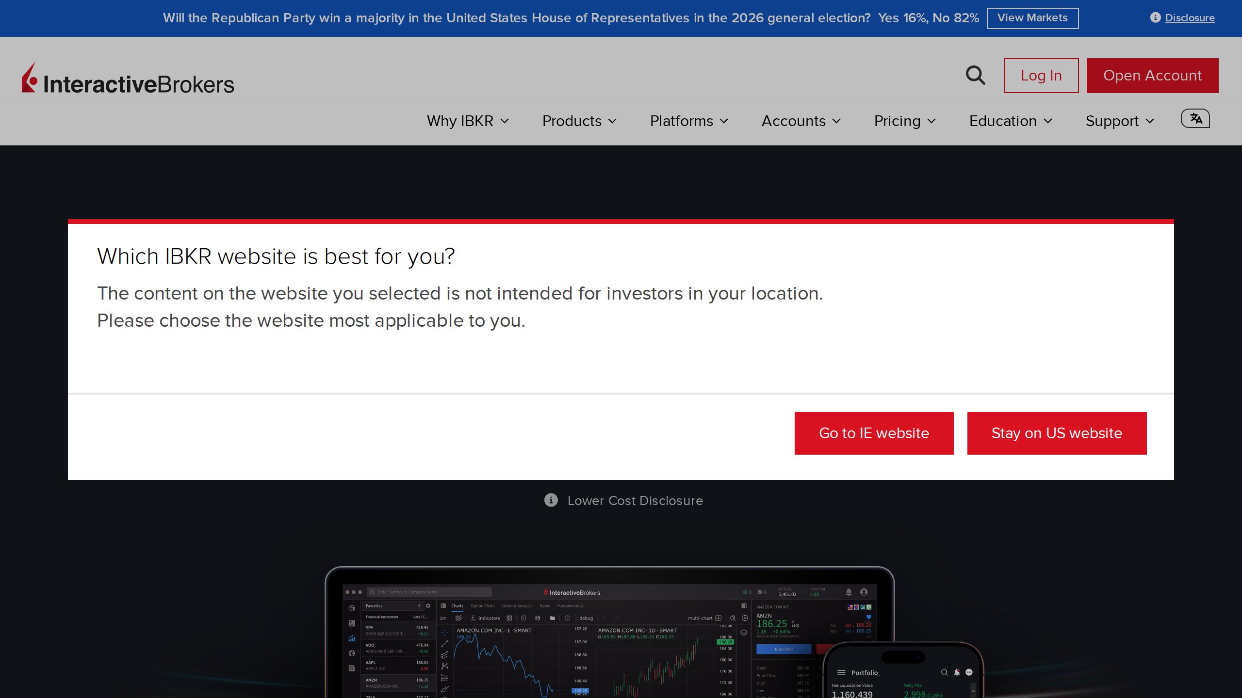 Interactive Brokers TWS Screenshot